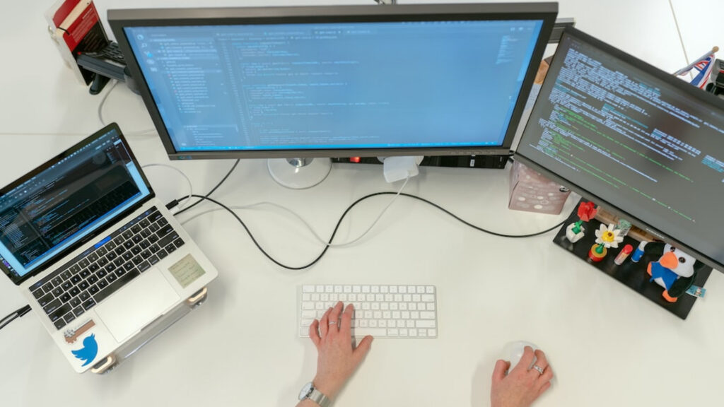 Website design laid out across devices
